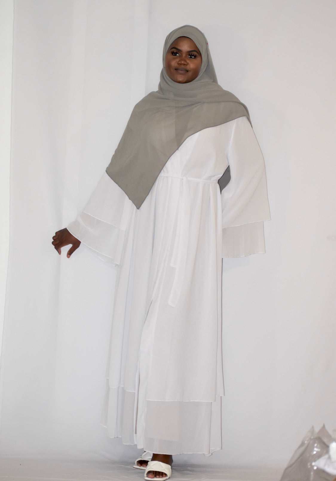 Plain Chiffon Abaya