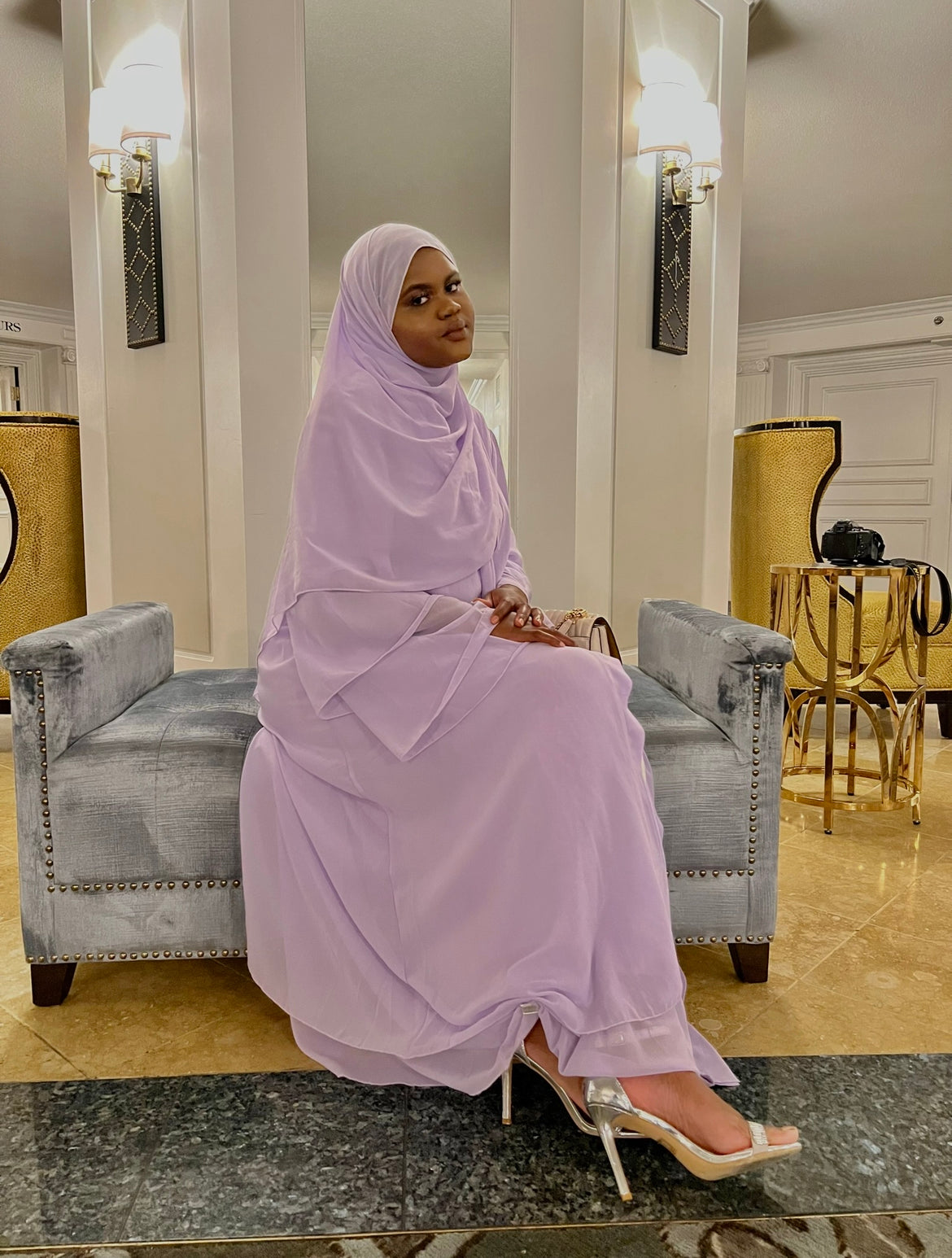 Plain Chiffon Abaya
