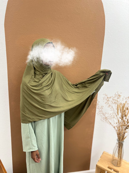 Jersey Hijab - Olive
