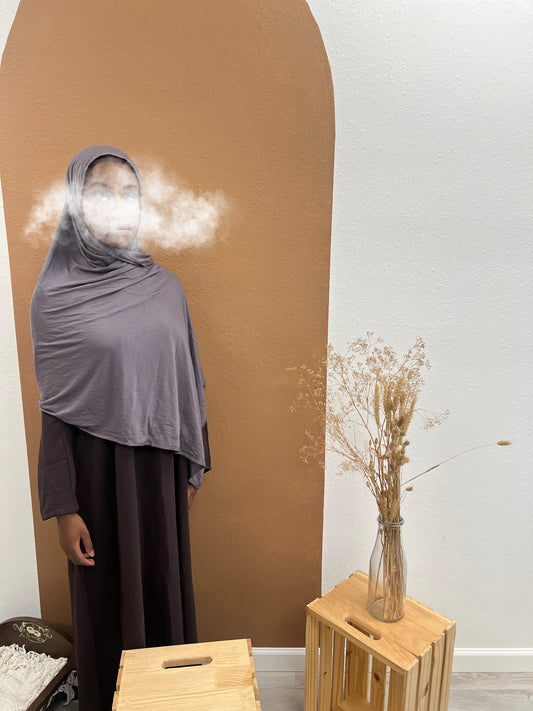 Jersey Hijab - Grey