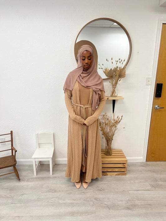 Farhi Knit Cardigan (Camel)