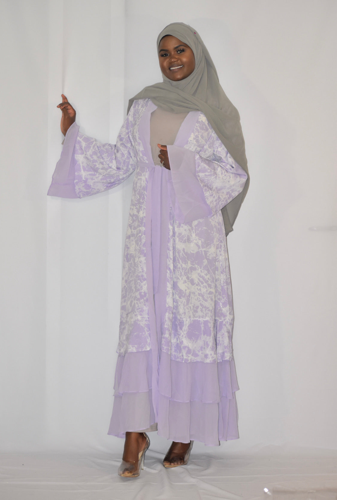 Tie dye Chiffon Abaya