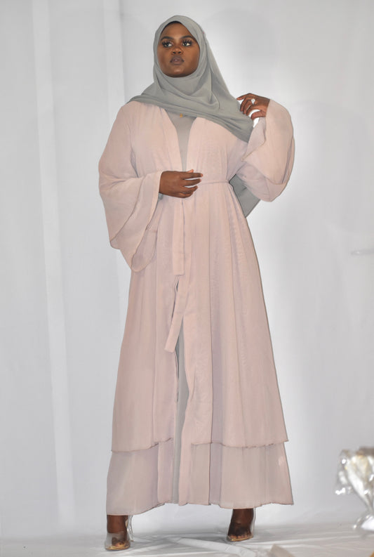 Plain Chiffon Abaya