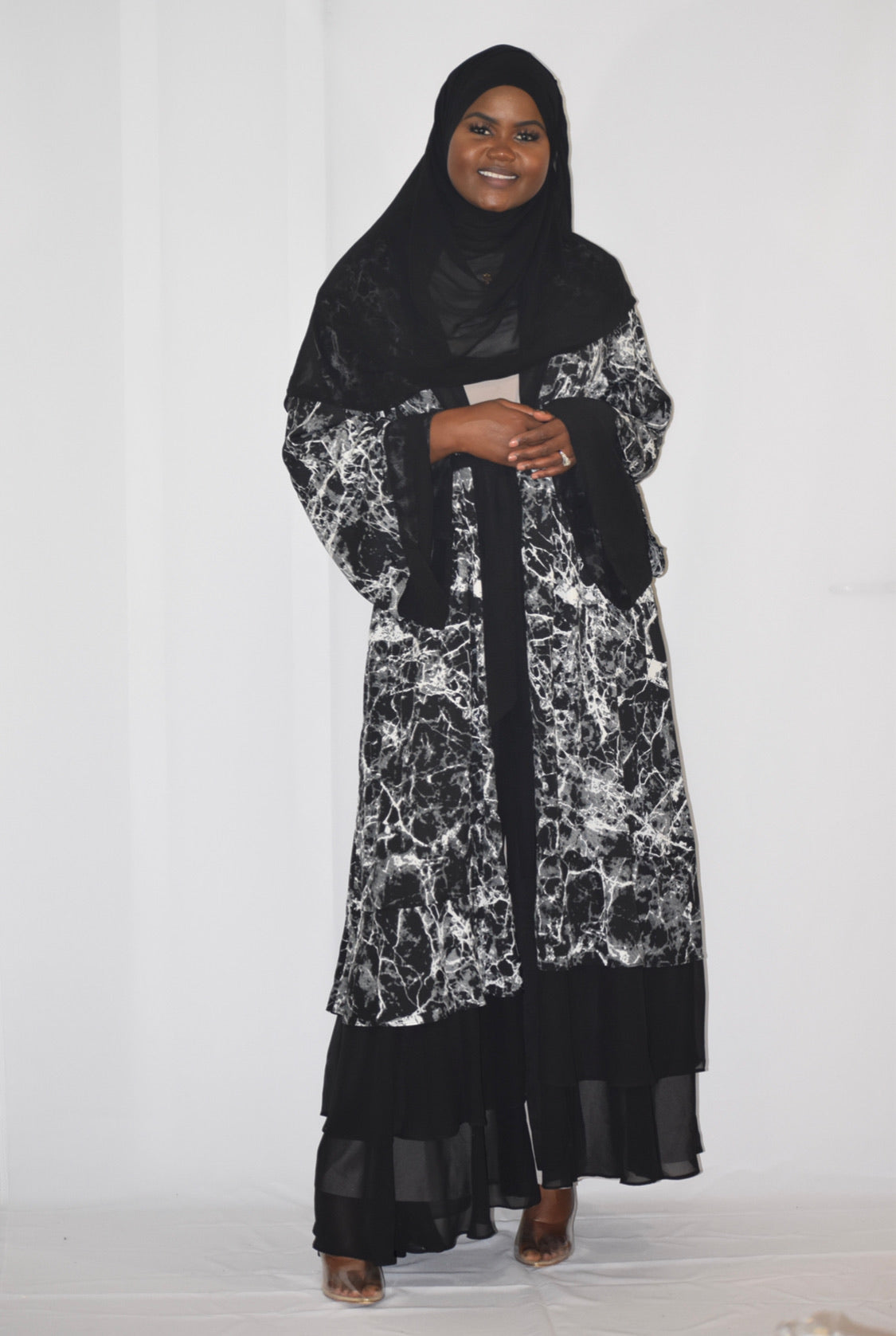 Tie dye Chiffon Abaya