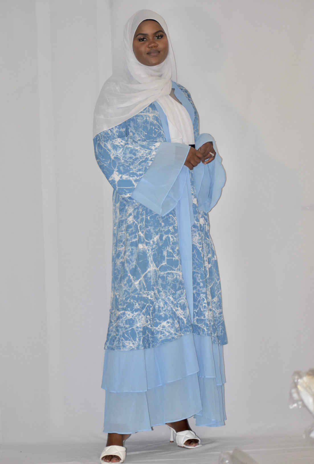 Tie dye Chiffon Abaya